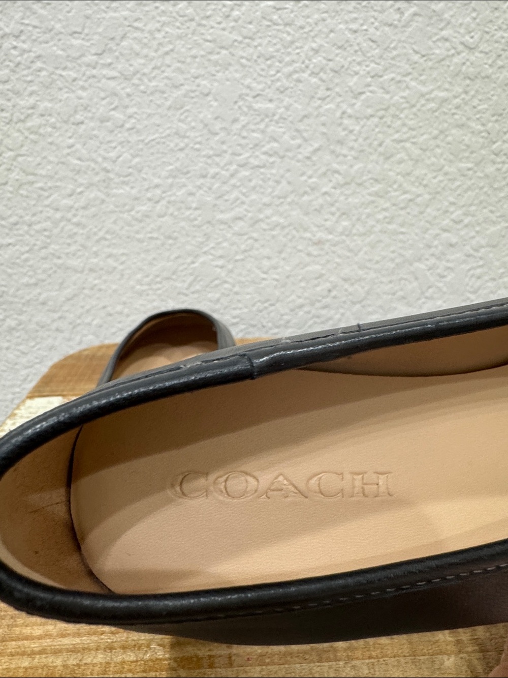 Coach Houston Black Leather Ballet Flats Size 8.5 NEW - Picture 7 of 9